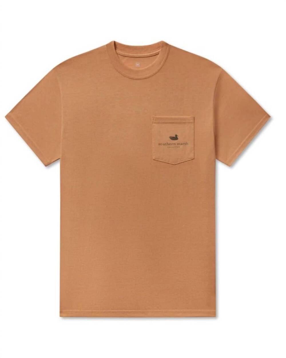 NEW SOUTHERN MARSH unisex mallard sighting seawash tee in camel